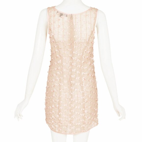 Betsey Johnson S/S 1997 Runway Archival All Over Bow Organdy Mini Dress sz Small - Picture 5 of 14